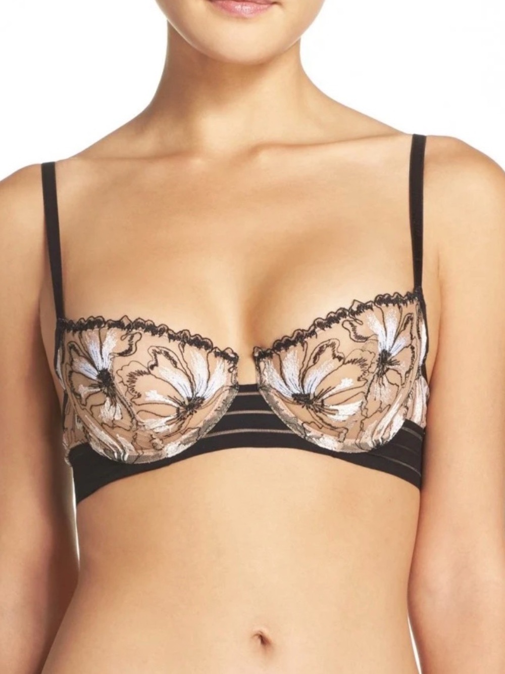 $140 Simone Perele Jaipur Demi Bra
BLACK/BEIGE 34E